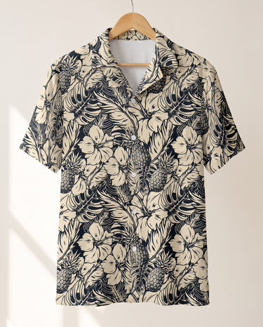Tropical Garden Elegance Hawaiian shirt print before personalizing