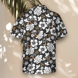 Tropical Hibiscus Flower custom Hawaiian shirt with photos, example 1
