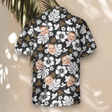 Tropical Hibiscus Flower custom Hawaiian shirt with photos, example 3