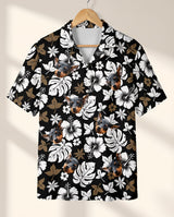 Tropical Hibiscus Flower personalized Hawaiian shirt printed with customer faces