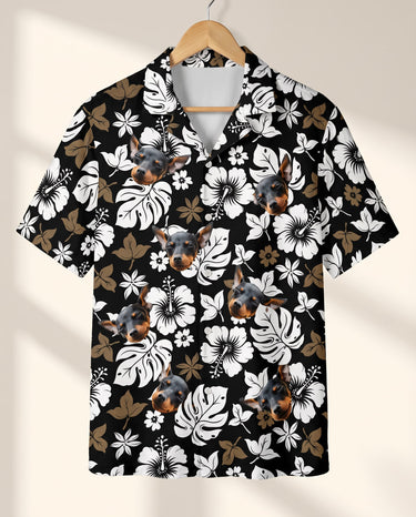 Tropical Hibiscus Flower personalized Hawaiian shirt printed with customer faces