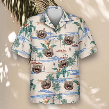 Tropical Island Paradise custom Hawaiian shirt with photos, example 2