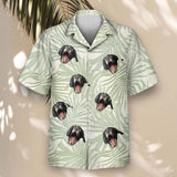 Tropical Leaf Dreams custom Hawaiian shirt with photos, example 2
