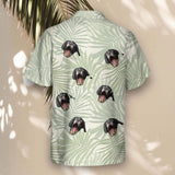 Tropical Leaf Dreams custom Hawaiian shirt with photos, example 3
