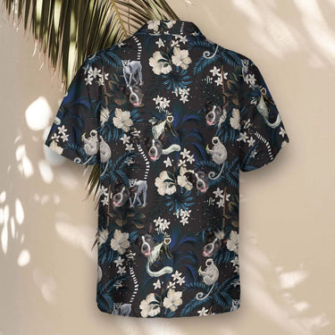 Tropical Night Bloom custom Hawaiian shirt with photos, example 3