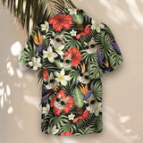 Tropical Oasis custom Hawaiian shirt with photos, example 1