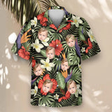 Tropical Oasis custom Hawaiian shirt with photos, example 2