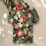 Tropical Oasis custom Hawaiian shirt with photos, example 3