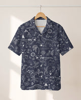 Tropical T-Rex Bloom Hawaiian shirt print before personalizing