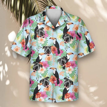 Tropical Toucan custom Hawaiian shirt with photos, example 2