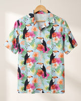 Tropical Toucan Hawaiian shirt print before personalizing