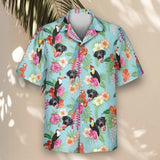 Tropical Toucan Macaw Paradise custom Hawaiian shirt with photos, example 2