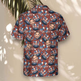 Uncle Sam Celebration custom Hawaiian shirt with photos, example 1