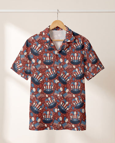 Uncle Sam Celebration Hawaiian shirt print before personalizing