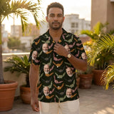 Vampire Night Bat Halloween custom Hawaiian shirt with photos, example 2