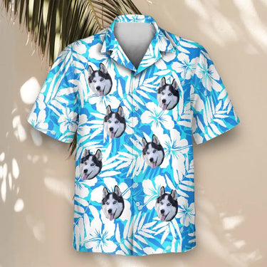 Vintage Hibiscus Vibes custom Hawaiian shirt with photos, example 2