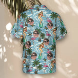 Vintage Surf Sun custom Hawaiian shirt with photos, example 1
