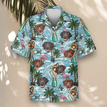 Vintage Surf Sun custom Hawaiian shirt with photos, example 2