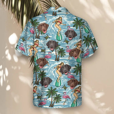 Vintage Surf Sun custom Hawaiian shirt with photos, example 3