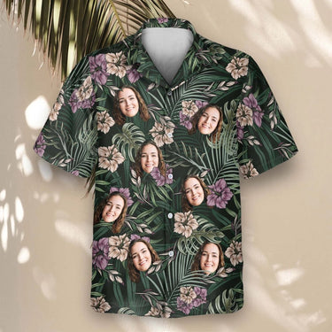 Vintage Tropical Natural custom Hawaiian shirt with photos, example 2