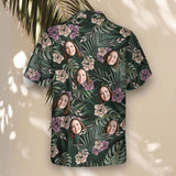 Vintage Tropical Natural custom Hawaiian shirt with photos, example 3