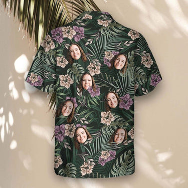 Vintage Tropical Natural custom Hawaiian shirt with photos, example 3
