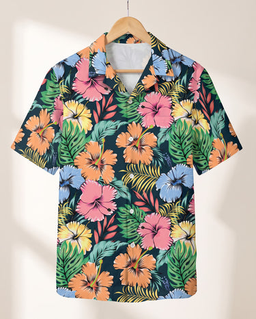 Vivid Summer Hawaiian shirt print before personalizing