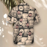 Whiskey Booze custom Hawaiian shirt with photos, example 1