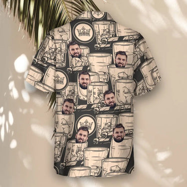 Whiskey Booze custom Hawaiian shirt with photos, example 1