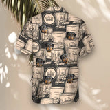 Whiskey Booze custom Hawaiian shirt with photos, example 3