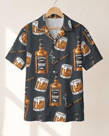 Whiskey Cigar Hawaiian shirt print before personalizing