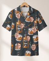 Whiskey Cigar personalized Hawaiian shirt printed with customer faces