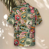 Wilderness Adventure custom Hawaiian shirt with photos, example 1