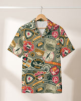 Wilderness Adventure Hawaiian shirt print before personalizing